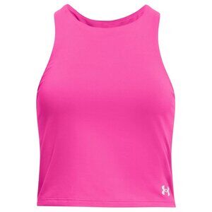 Under Armour Motion Crop Tank Top Girls Size Medium Youth Pink Racerback New